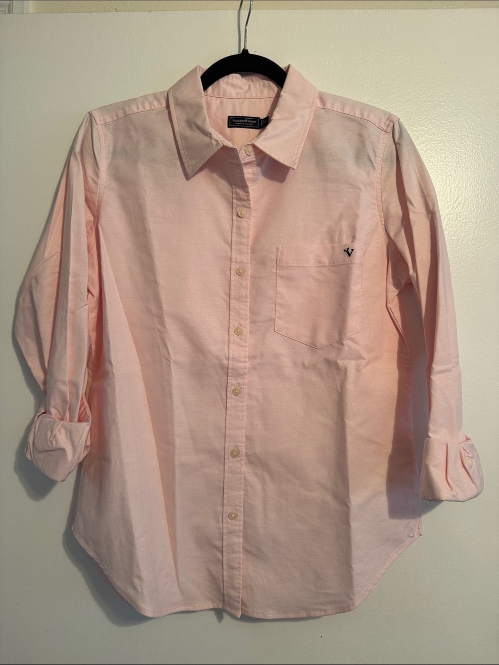 Vineyard Vines Women’s Light Pink Button-Down Shirt